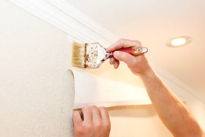 Pose de papier peint à Trémouille — revêtements muraux et toiles de verre